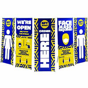 5 Pack X Banner Stands