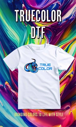 TrueColor DTF direct to film heat transfers mockup