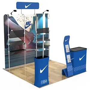 Nike tradeshow booth mockup